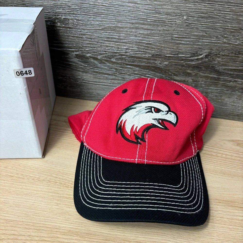 Minnetonka‎ Hat Cap Baseball Adult Small Red Baseball White Hawk High School